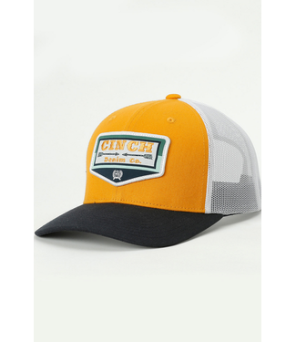 Cinch YELLOW/WHITE LOGO PATCH TRUCKER CAP