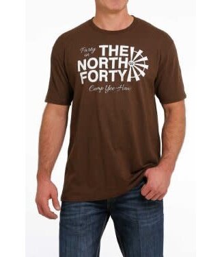 Cinch MTT1690540 CINCH "THE NORTH FORTY" TEE BROWN
