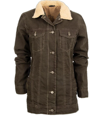 STS STS8053 STS RANCHWEAR JOLENE JACKET BROWN CANVAS