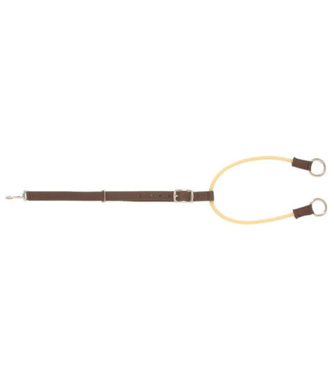 HARNESS LEATHER TRAINING FORK WITH RUBBER