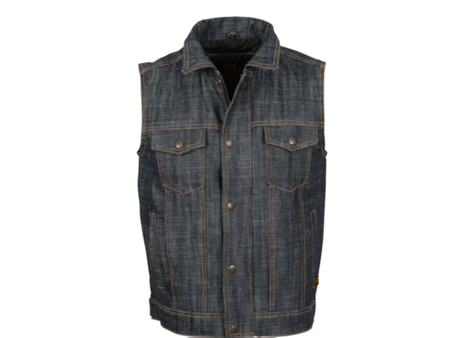 STS STS3576 STS WYATT DENIM VEST A Bit of Tack