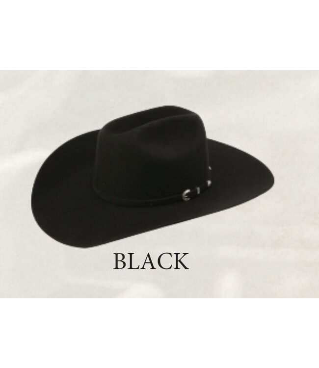 American Hat Co. - 10x Black Felt Cowboy Hat - 4 1/4 Brim 6 3/4 / Minnick Crown
