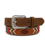 A1033202 ARIAT RED/GREEN EMBROIDERED MENS BELT