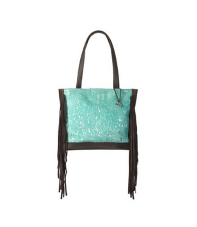 D330002633 ANGEL RANCH CONCEAL/CARRY TOTE BAG  TURQUOISE