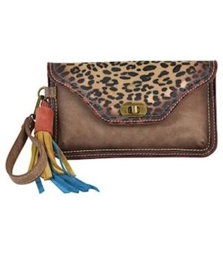 CatchFly 22018841LEO CATCHFLY CLUTCH BROWN & LEOPARD