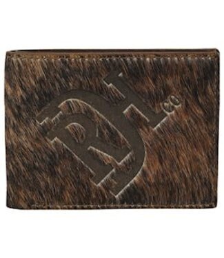 RED DIRT HAT CO 22228881W5 RED DIRT HAT CO MENS BIFOLD WALLET NATURAL BRINDLE