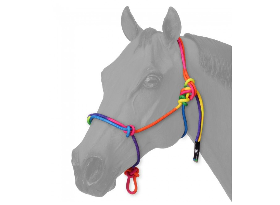 501020M TOUGH 1 MINIATURE RAINBOW ROPE HALTER A Bit of Tack