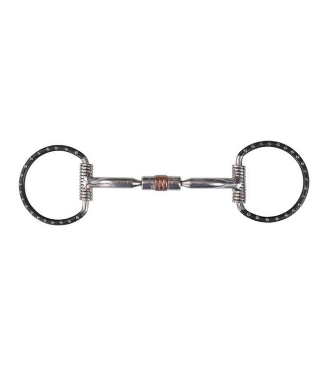 DR212 REINSMAN PORTED ROLLER DEE RING SNAFFLE