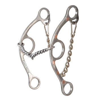 Classic Equine BBIT4LSG21SS SHERRY CERVI LONG SHANK TWISTED WIRE SNAFFLE