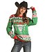 RRUT32R0LB ROCK & ROLL DALE UGLY CHRISTMAS SWEATER KELLY GREEN