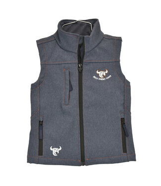 Cowboy Hardware 387142-430 COWBOY HARDWARE YOUTH POLY SHELL VEST IN HARBOR BLUE