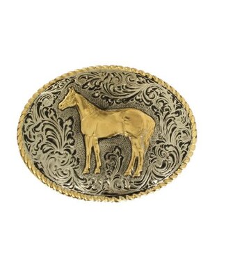 Nocona YOUTH QUARTER HORSE OVAL BUCKLE
