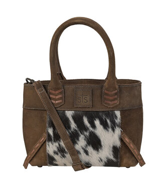 STS STS31342 COWHIDE SADDLE TRAMP SATCHEL