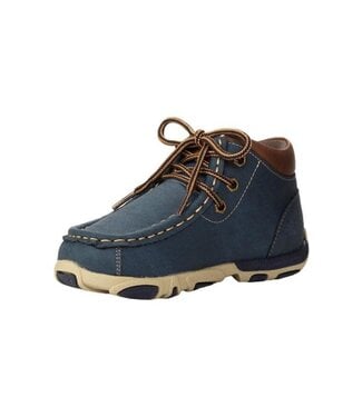 Twister TODDLER JAYDEN CHUKKA LEATHER ACCENT BLUE BOOTS