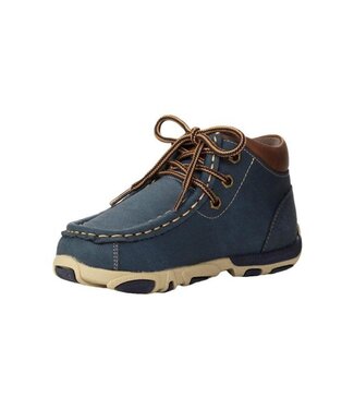 Twister 446008827 TWISTER KIDS SHUKKA LEATHER ACCENT BLUE BOOTS