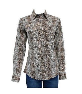 Cowgirl Hardware 225533-050 COWGIRL HARDWARE LEOPARD L/S PRINT NATURAL