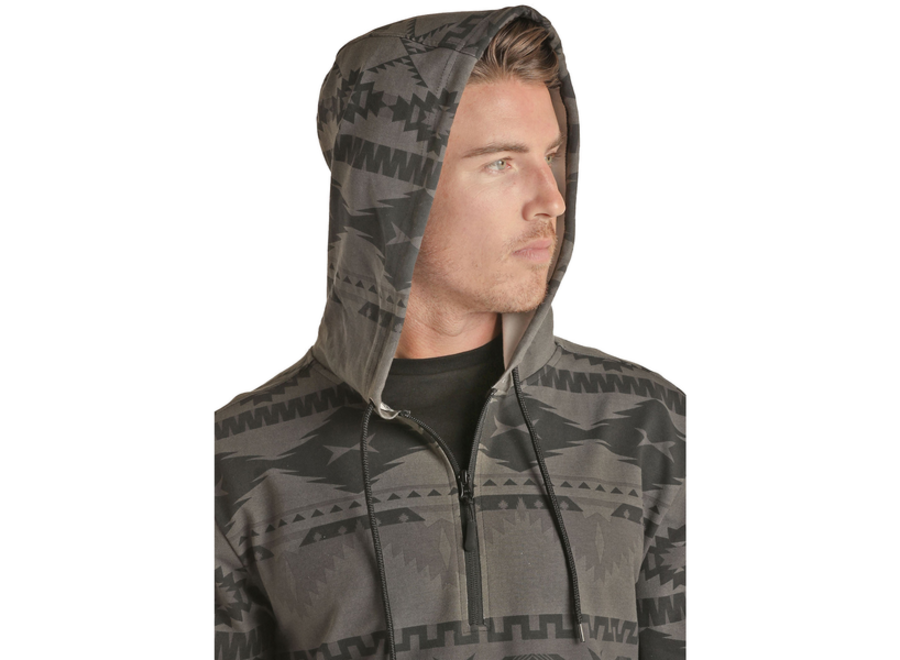 Powder river PRM091RZXN POWDER RIVER HOODIE AZTEC BLACK/GRAY A Bit of