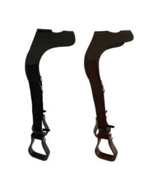 44958 LEATHER OVER HORN BUDDY STIRRUP