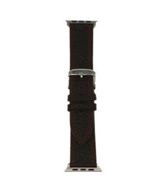 Nocona DOUBLE STITCHED DARK BROWN APPLE WATCH BAND