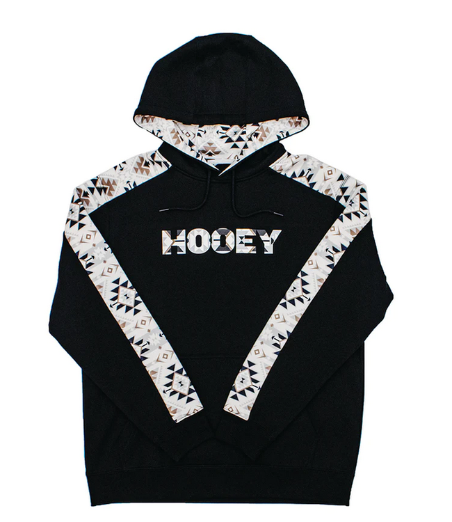 HH1190BK-Y HOOEY YOUTH CANYON BLACK/AZTEC HOODIE