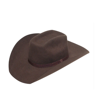Twister T7234247 TWISTER YOUTH WOOL WESTERN HAT CHOCOLATE