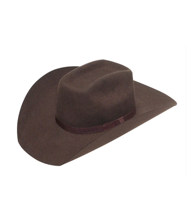 T7234247 TWISTER YOUTH WOOL WESTERN HAT CHOCOLATE