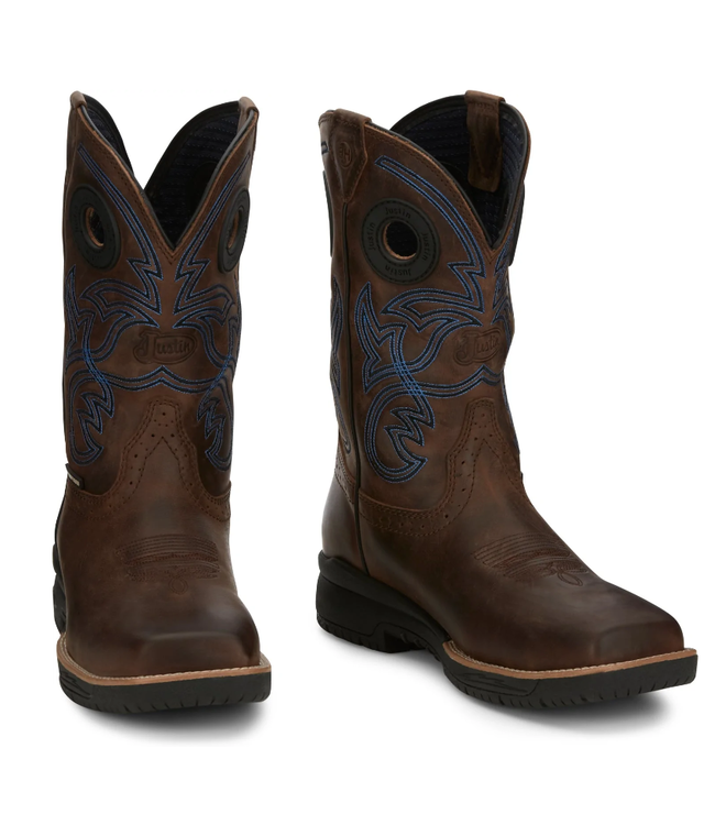 CR3204 JUSTIN MEN'S NITREAD 11" CT TOFFEE BROWN COWHIDE BOOTS