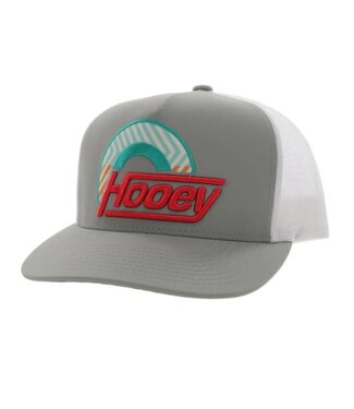 Hooey "SUDS" YOUTH TRUCKER CAP GRAY/WHITE W/MULTI COLOR LOGO