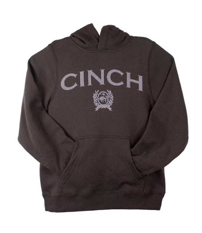 MWK7510005 CINCH BOYS GRAPHIC PULLOVER HOODIE BROWN