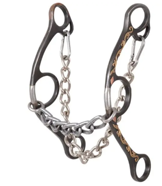 Classic Equine BBIT3LSG30SI SHERRY CERVI BARREL BIT LONG SHANK CHAIN