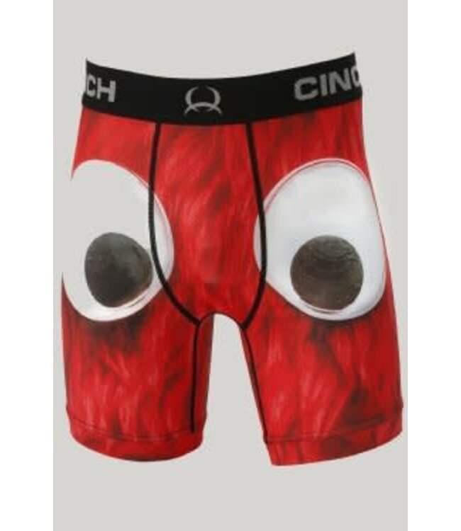 MXY6009013 CINCH MENS 6" RED MONSTER BOXER BRIEF