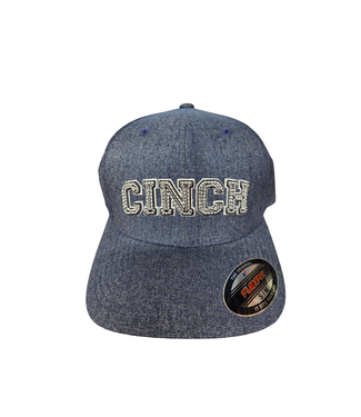 Cinch FLEXFIT HEATHER NAVY W/EMBROIDERED LOGO PATCH CAP