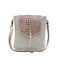 S-6217 MYRA BAG SMOKY AZTECA LEATHER & HAIRON BAG