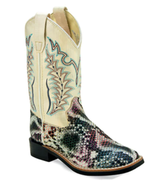 Old West GLITTERY SNAKE PRINT BOOTS