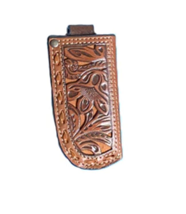 1805808 NOCONA LACE EDGE BROWN KNIFE SHEATH