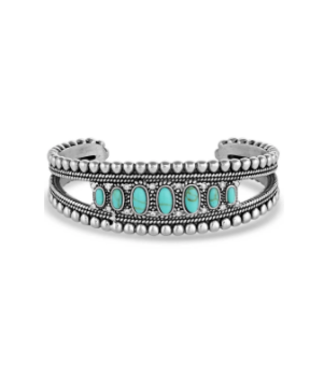 LUCKY ROADS TURQUOISE CUFF BRACELET