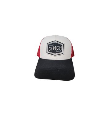 Cinch MCC0511021 CINCH  ESTABLISHED 1996 LOGO RED/BLACK/WHITE TRUCKER CAP