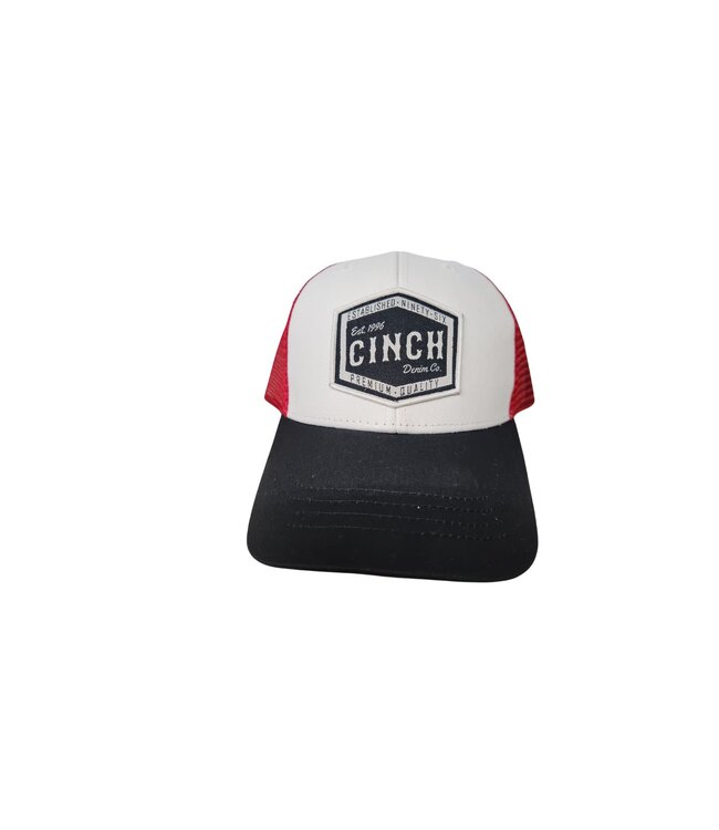 Cinch MCC0511021 CINCH ESTABLISHED 1996 LOGO RED/BLACK/WHITE