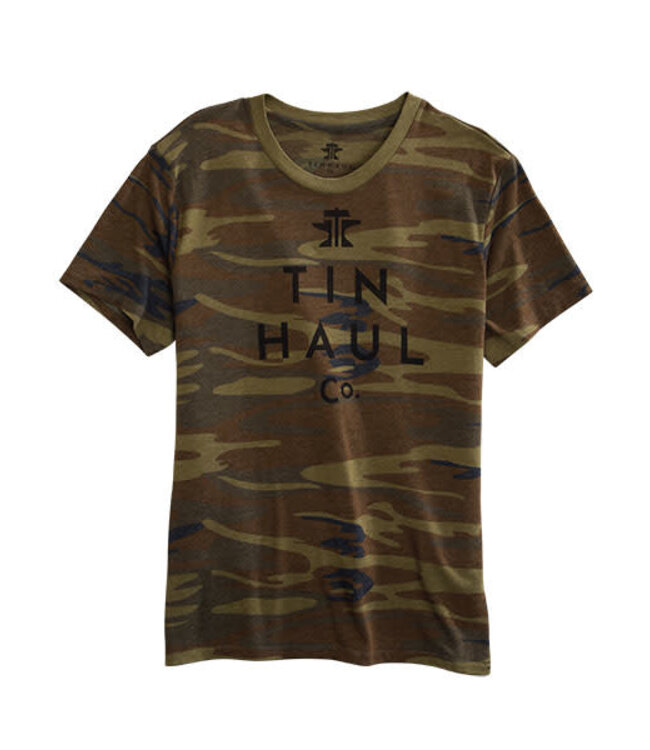 10-076-0501-0938 TIN HAUL LOGO CAMO UNISEX TSHIRT