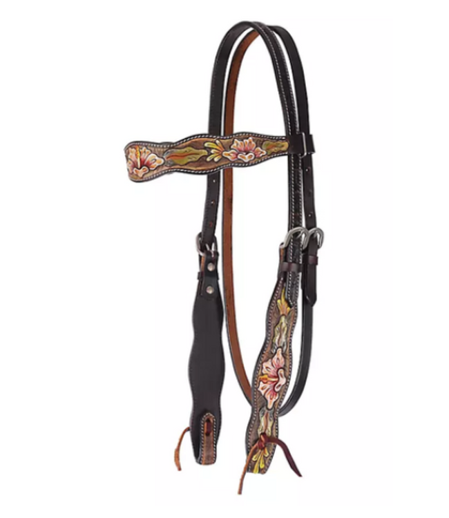 1014-12-SC CIRCLE Y TEXAS GRACE BROWBAND HEADSTALL