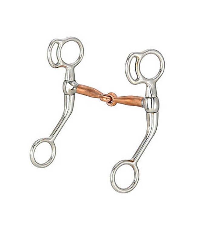25509 TOUGH1 MINIATURE TRAINING SNAFFLE WITH COPPER MOUTH - 4"