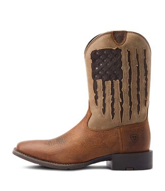 Ariat 10044564 ARIAT MEN'S SPORT MY COUNTRY FAITHFUL BROWN BOOT