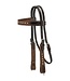 42-1005P KING SERIES PONY BUCKSTITCH SUEDE BROW BAND HEADSTALL