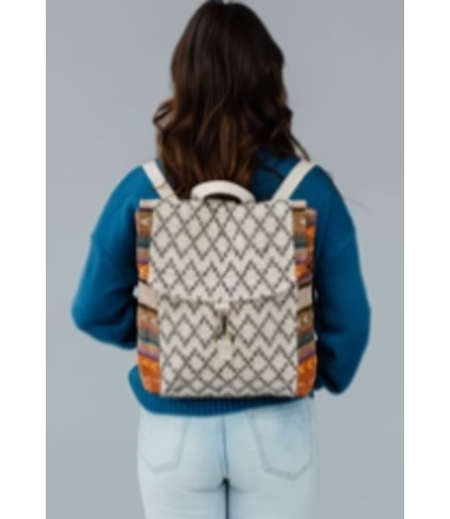 PANACHE ACCESSORIES WOVEN BACKPACK