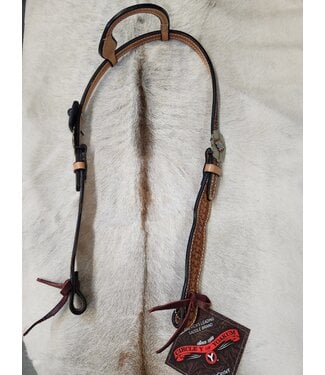 Circle Y 1034-17-AW CIRCLE Y ONE EAR 5/8" SHAPED BROW BAND HEADSTALL