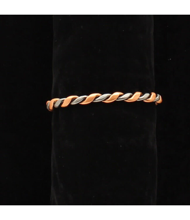 BRACELET TWISTED SILVER/COPPER