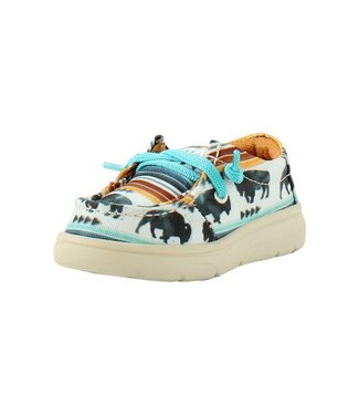 Ariat TODDLER HILO LACE BUFFALO PRINT SHOES