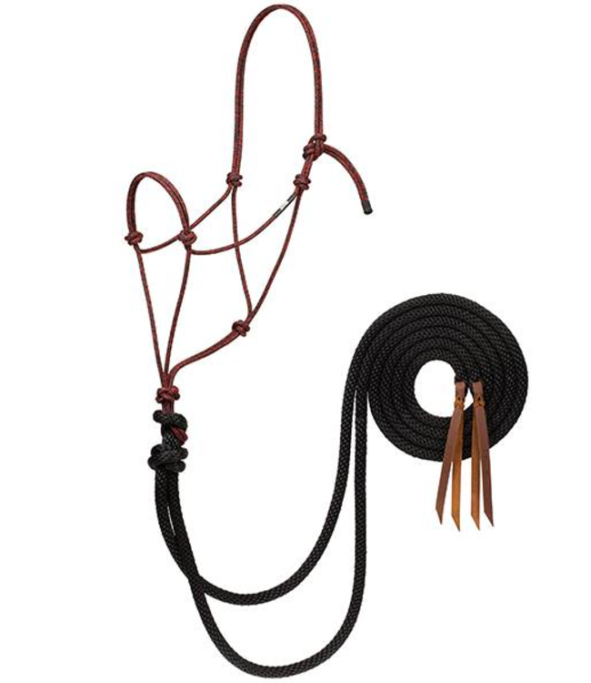 35826 SILVERTIP BIG SKY LOPING ROPE HALTER WITH 8 SPLIT REINS