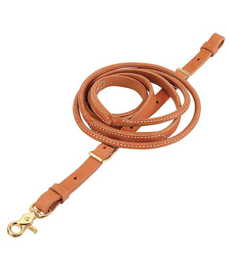 Weaver 50-1508 RUSSET HARNESS LEATHER ROUND ROPER & CONTEST REINS, 3/4" X 8'