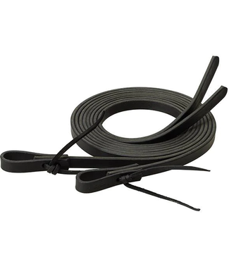 Weaver BLACK LEATHER SPLIT REINS, 5/8" X 7'